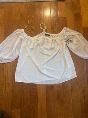 NWT 1. State flowy dress shirt size m
